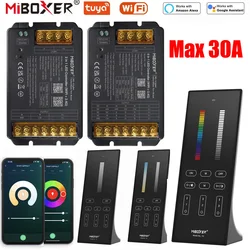 DC12V 24V 48V 2in1 5in1 Led Controller Wifi+2.4G DW/CCT/RGB/RGBW/RGBCCT Led Strip Output Max 30A Touch Remote for Alexa Google