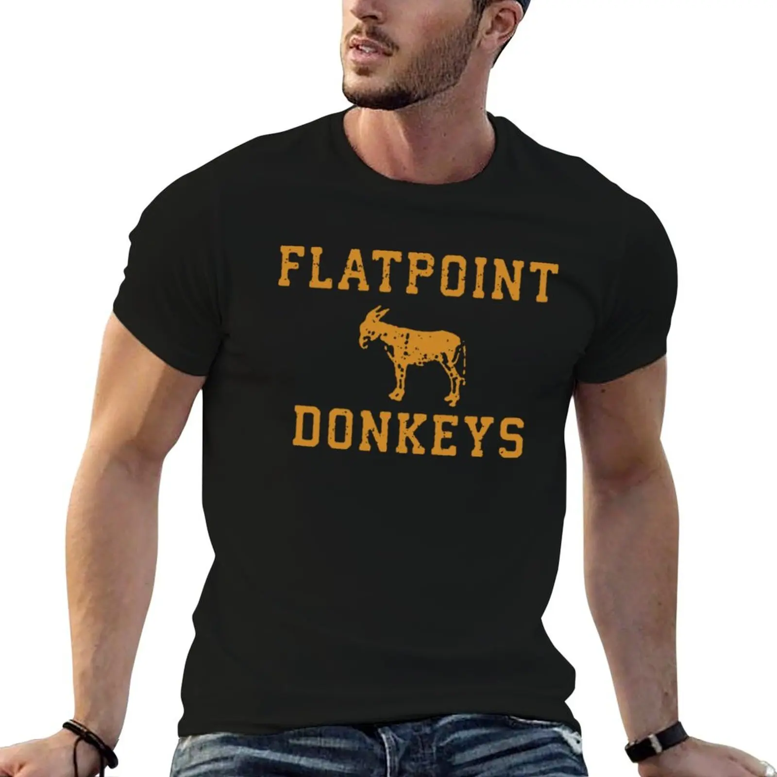 Flatpoint Donkeys - Strangers With Candy T-Shirt Large Size Casual Short Sleeve Top