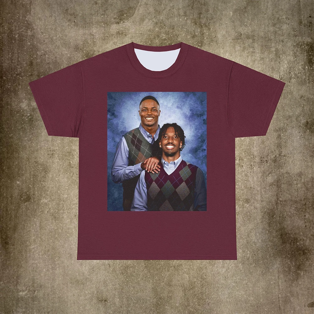 Jayden Daniels Terry McLaurin Washington Camiseta de fútbol Step Brothers/Commanders Camiseta de fútbol Camiseta delgada 3D para hombres y mujeres