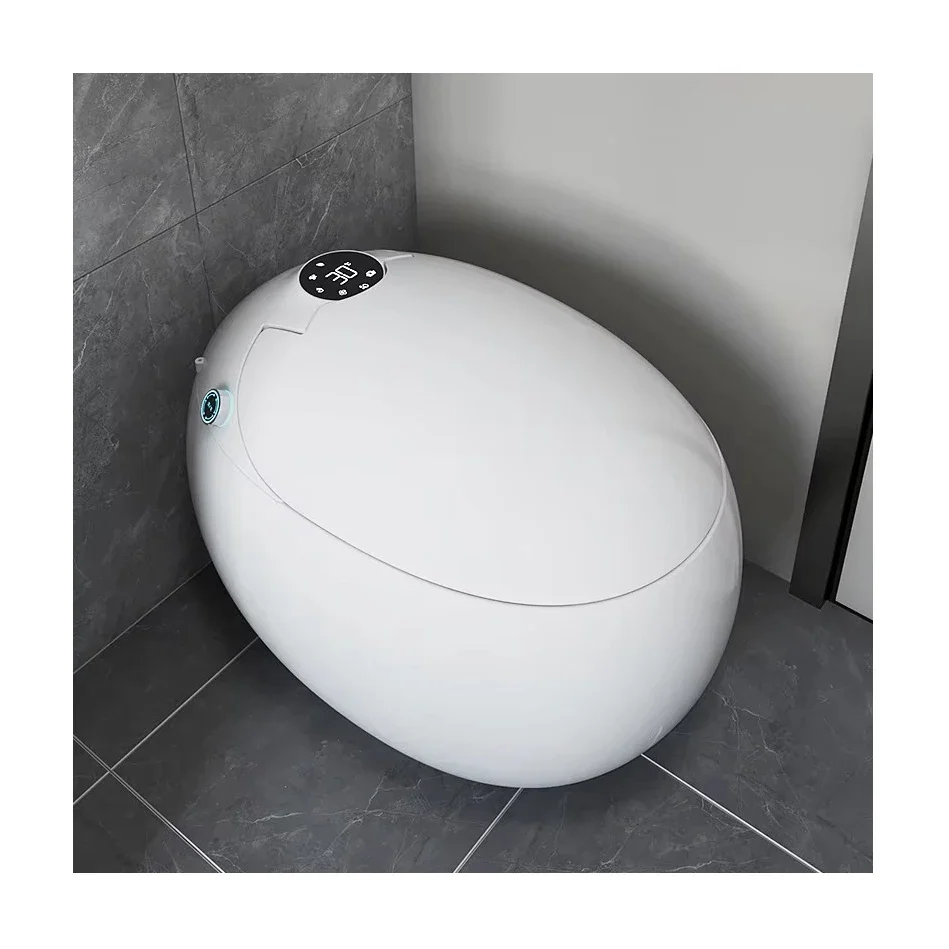 YYHC-Egg-shaped luxury modern round integrated electric toilet seat automatic induction open automatic flush intelligent toilet