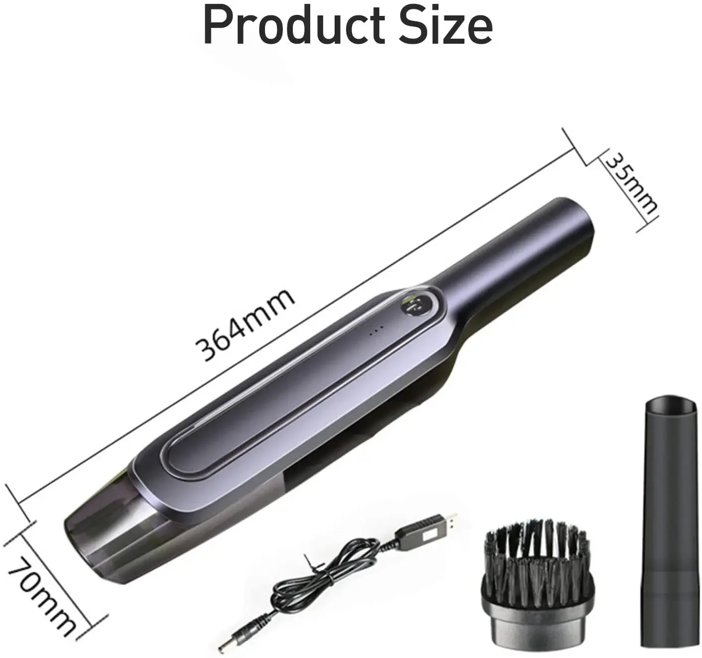 충전식 먼지 제거기 6000Pa 흡입력 4000mAh 무선 핸디형 진공청소기 건식/습식 휴대용 먼지 제거기 가정용 차량용