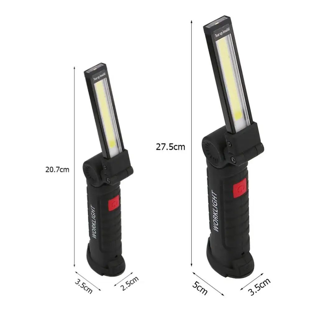10-1pcs Tactical Flashlight COB LED Hanging Lamp USB Rechargeable Torch Waterproof Work Light Magnetic Lanterna For Night Light