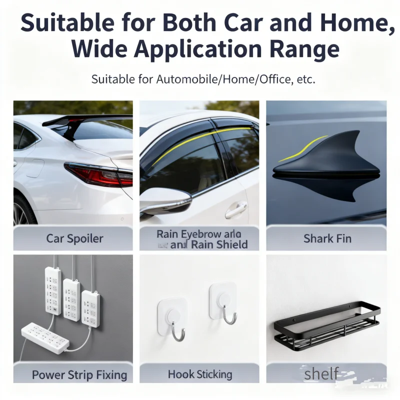3M Strong Double-Sided Adhesive 4991VHB 2.3mm Thickening High Viscosity Foam Tape Traceless High Temperature For Car Special Use image 6