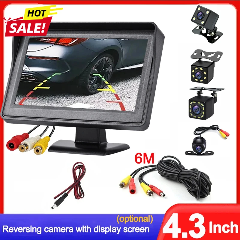 

Easy Installation 4.3Inch Rear View Camera Monitor Screen Reversing Camera for Car Parking Parking System Camera for Vehicle