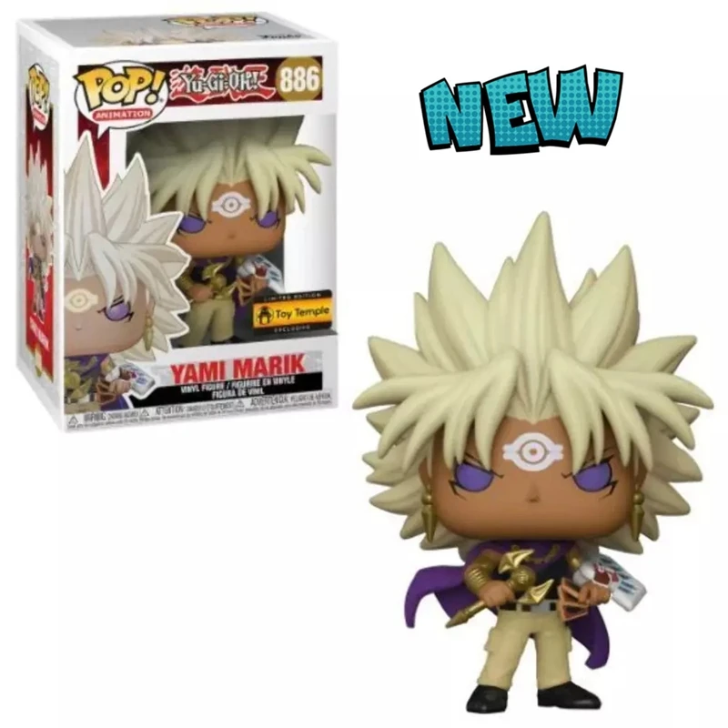 2024 Funko Pop! le plus récent Yu-Gi-Oh Yami Marik Collection Vinyl Butter Model for Kids, Temple Figure Toys, Animation Toy Gift, #886