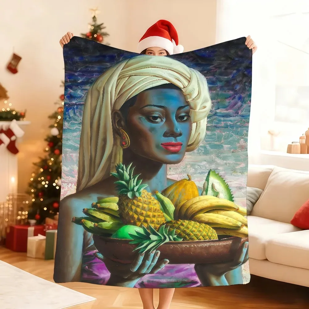 Aesthetic Art V-Vladimir T-Tretchikoff Blanket Soft Throw Blanket for Home Bedroom Bed Sofa Picnic Travel Office Blanket Gift