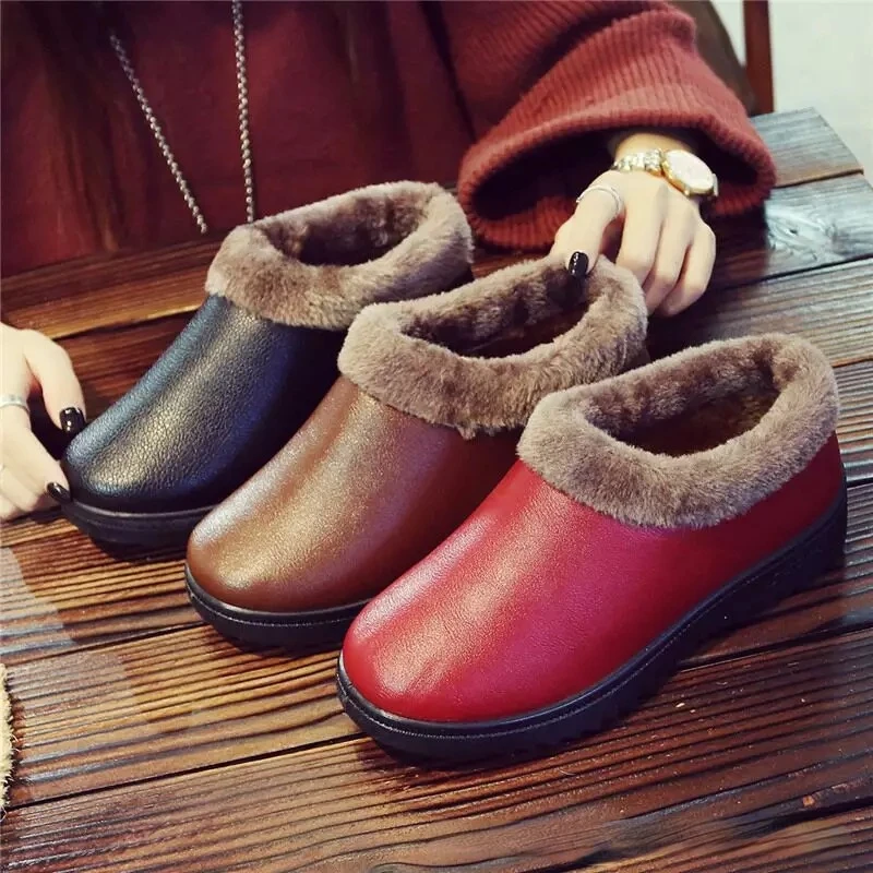 Scarpe invernali Donna Casual Slip-on Flats Scarpe pelose calde Mocassini firmati di lusso da donna Calzature per la casa Zapatos De Mujer