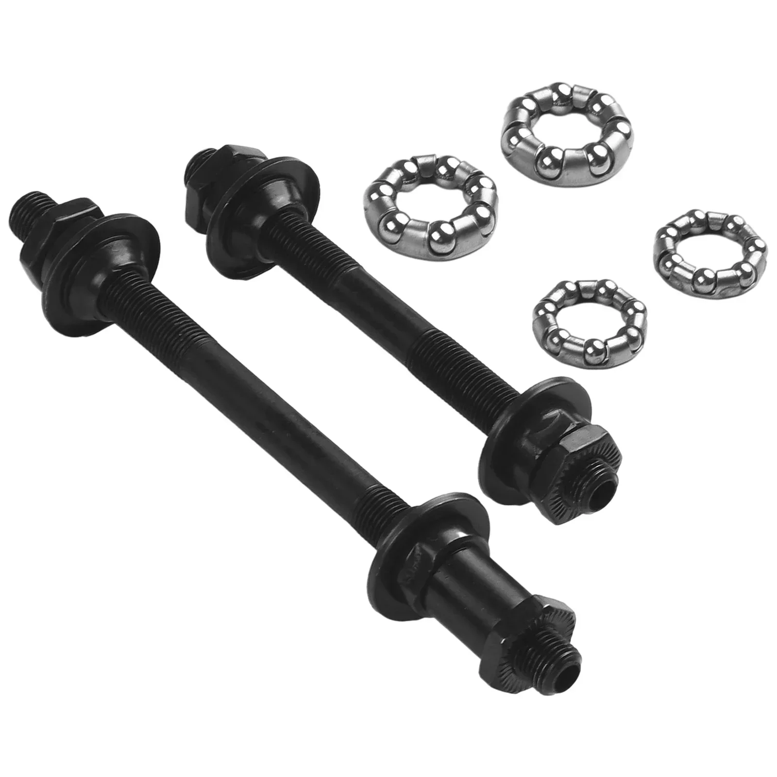 Bicycle Wheel Hubs Axle Steel Bike Rear Front Axle Set 145mm/108mm×9.5mm With 1/4 3/16 Balls Bicycle Repair Tools Accessory image 3