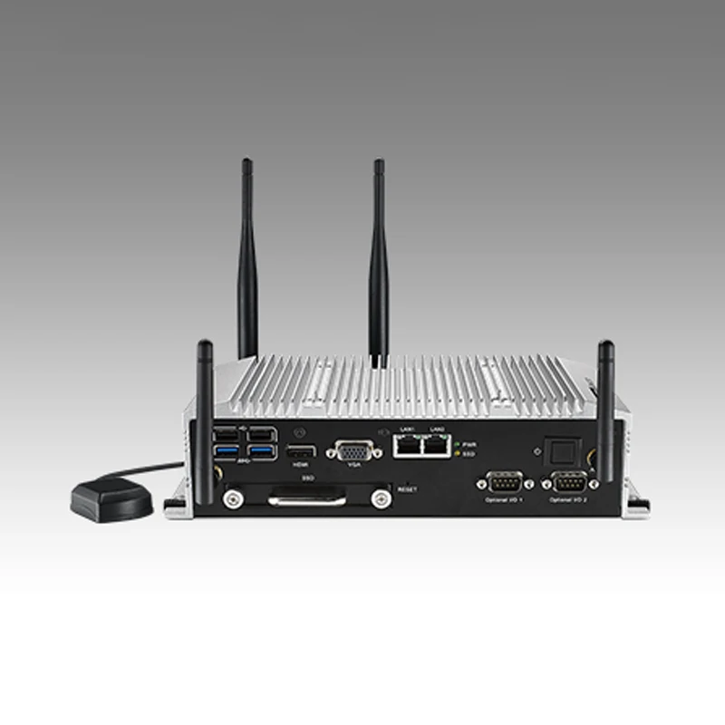 Advantech ARK-2121S Outdoor In-Vehicle NVR with 4 PoE Ports Intel Atom E3845 Fanless Mini PC Industrial Box Embedded Computer