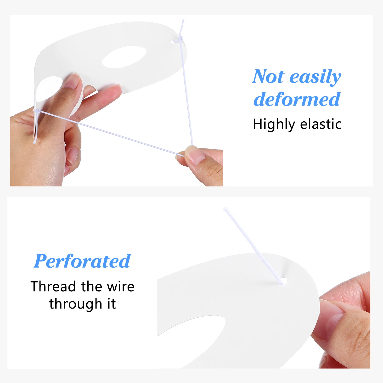 40 set fai da te maschere di polpa di carta bianca maschera vuota decorazione personalità maschere dipinte a mano vuote maschere di carta bianca fatte a mano fai da te