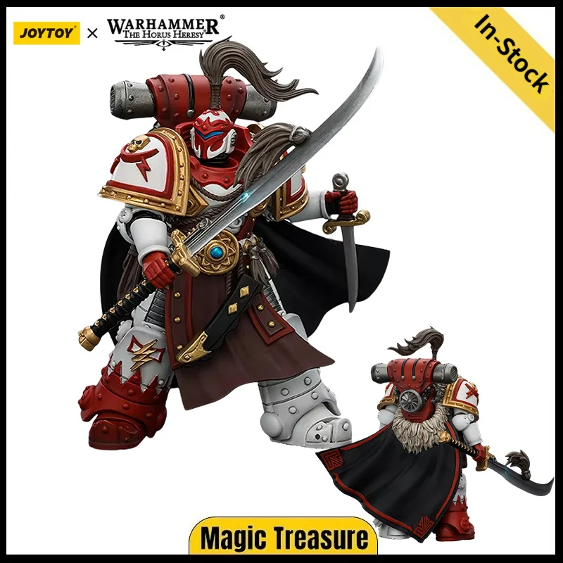 

【24-hour delivery】JOYTOY Warhammer 40K White Scars Hibou Khan, Seeker of Atonement 1/18 Action Figure Model Toy