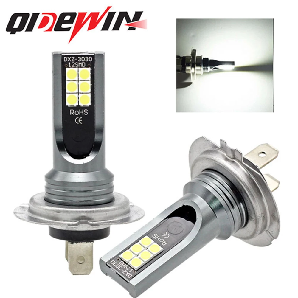 LED DRL H7 Bulbs Kit Auto Headlight 6000k White 12V Canbus 55w Waterproof High Power  Super Led H7 Lamp Car Fog Light Bulb LED