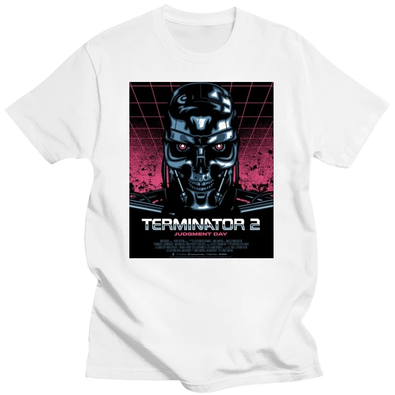 Terminator Movie MenFunny Tshirts Hip Hop Streetwear Tshirt Cool Logo Tee Shirt Short Sleeves T-Shirts Short Shirts For Men