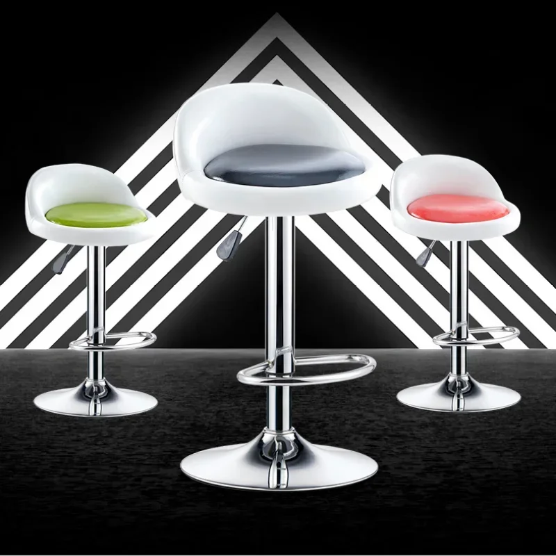 Kitchen Adjustable Bar Chairs - Support Nordic Vintage Designer Bar Stool White Metal Sillas Para Comedor Luxury Furniture