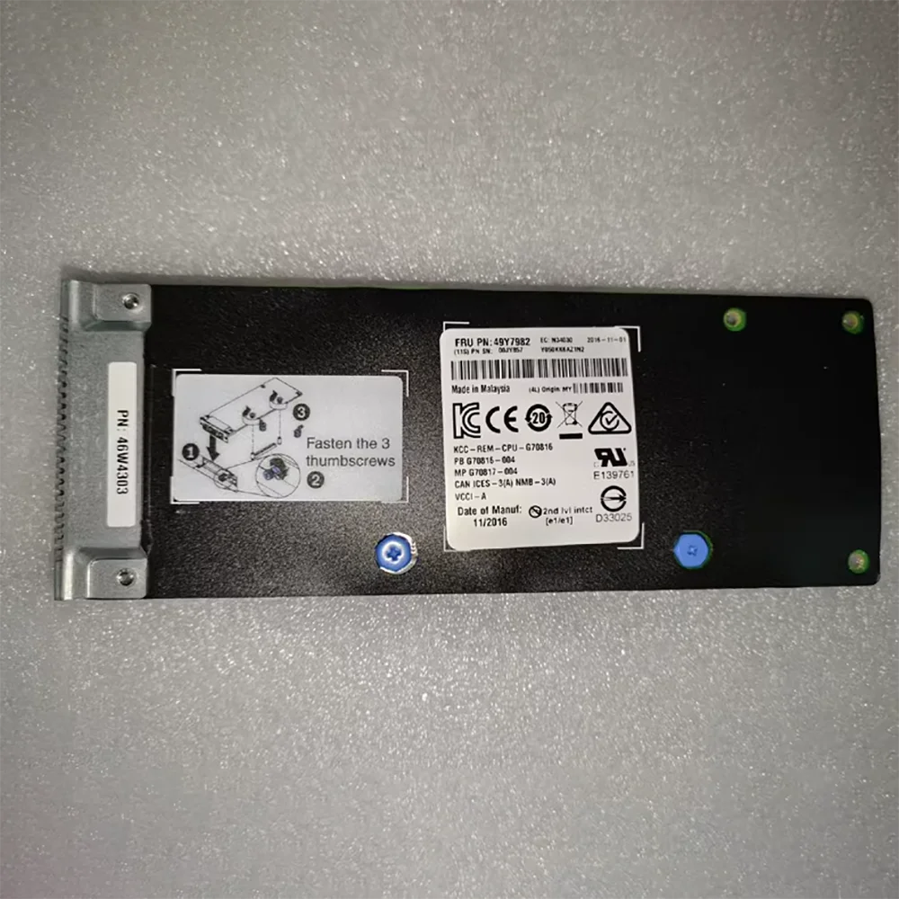 The X3550/3650 M4 82599 Dual Port Fiber Optic 10 Gigabit Network Card 49Y7982