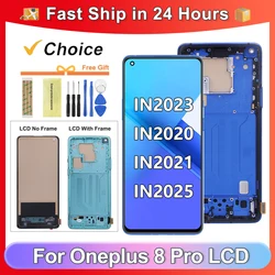 Tested 1+8Pro 6.78''For OnePlus 8 Pro IN2023 IN2020 IN2021 LCD Display Touch Screen Digitizer Assembly Replacement