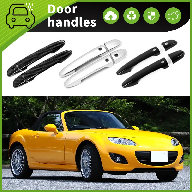 

Подходит для дверных ручек Mazda Roadster NC 06-15, Модифицированная наклейка для защиты от царапин