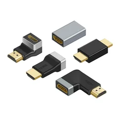 Adapter zgodny z HDMI 90 270 stopni kąt prosty z męskiego na męskie żeński konwerter 4K złącze HD dla HDTV PS4 lptod TV, pudełko HDMI