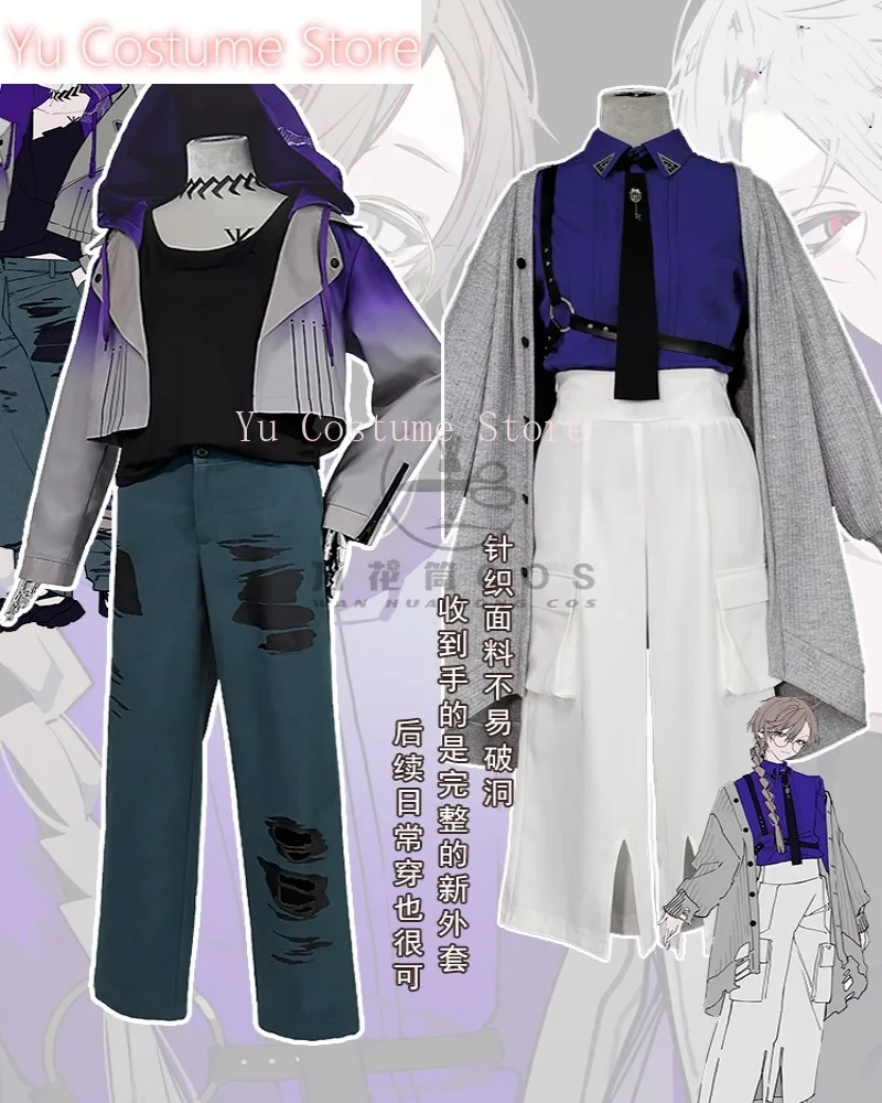 YuCostumeNijisanji Kuzuha Vtuber Kanakana Mufti Cosplay Costume Cos Game Anime Party Uniform Hallowen Play Role Clothes Clothing