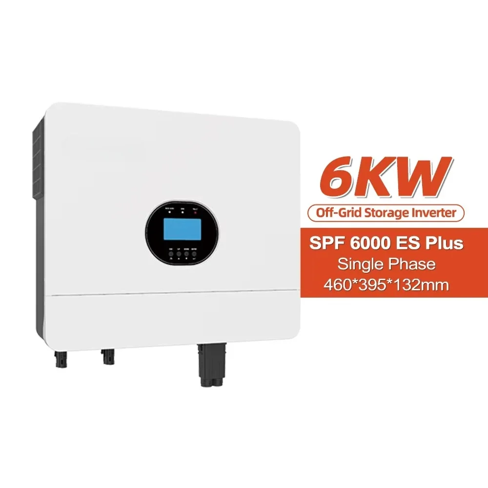 China Stock Off-Grid SPF 6000 ES Plus Inverter Ready Inventory European Union Version 6kw 6000w 48 Volt Solar Inverter