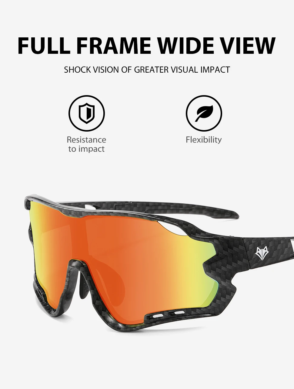SEPFOX Männer Angeln Sonnenbrille Frauen Radfahren Reiten Wandern Fahren Sonnenbrille Für Outdoor Sport Verspiegelte Linse UV400 Brillen – Detail 3