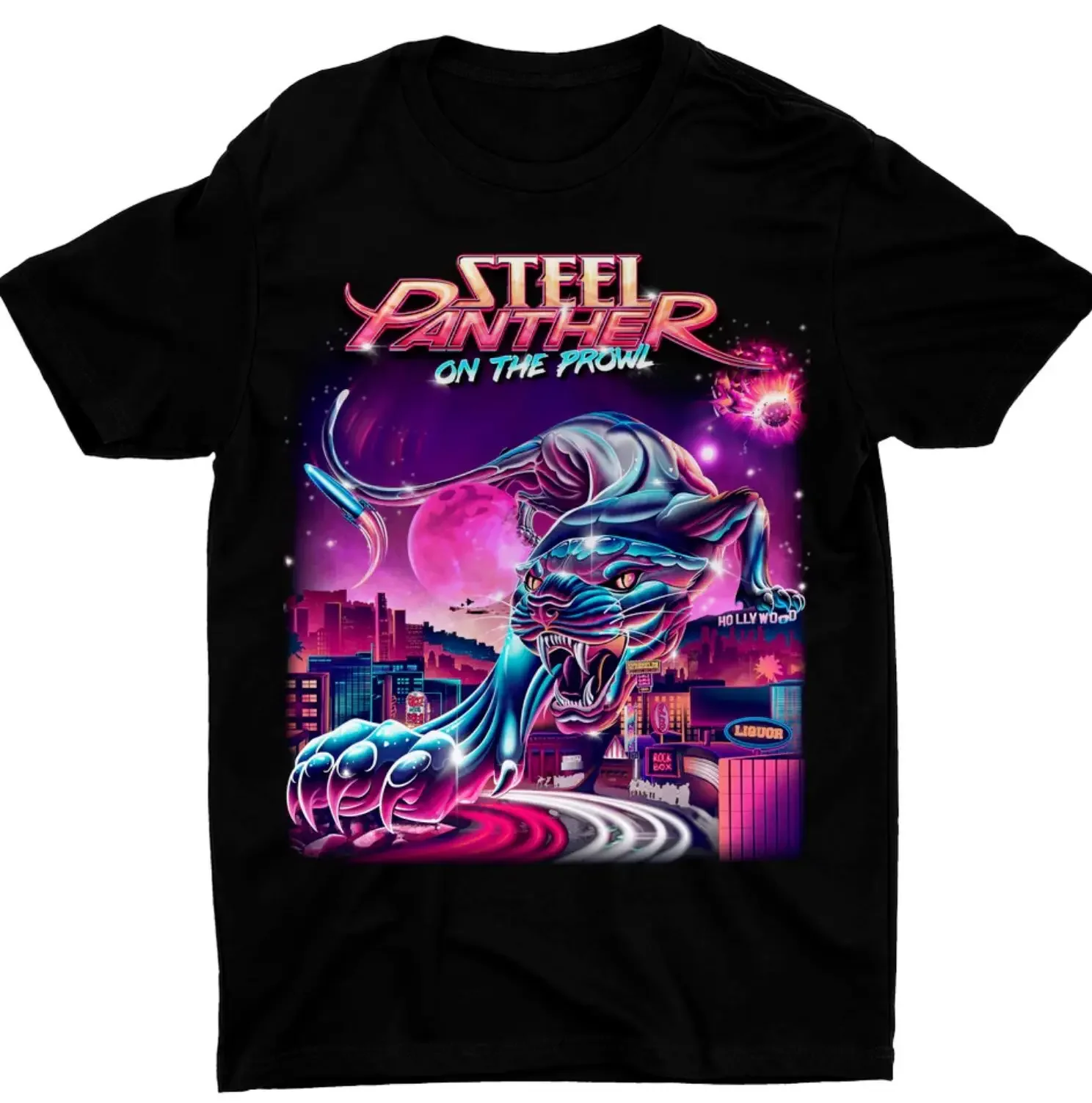 New Steel Panther On The Prowl Black Men Gift Fans shirt all size