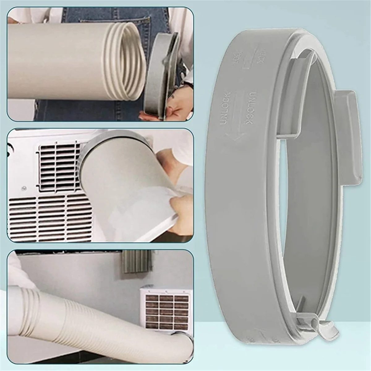 Air Conditioner Accessories Window Slide Kit Plate Window Adapter Tube Adapter Exhaust Hose Connector for Portable