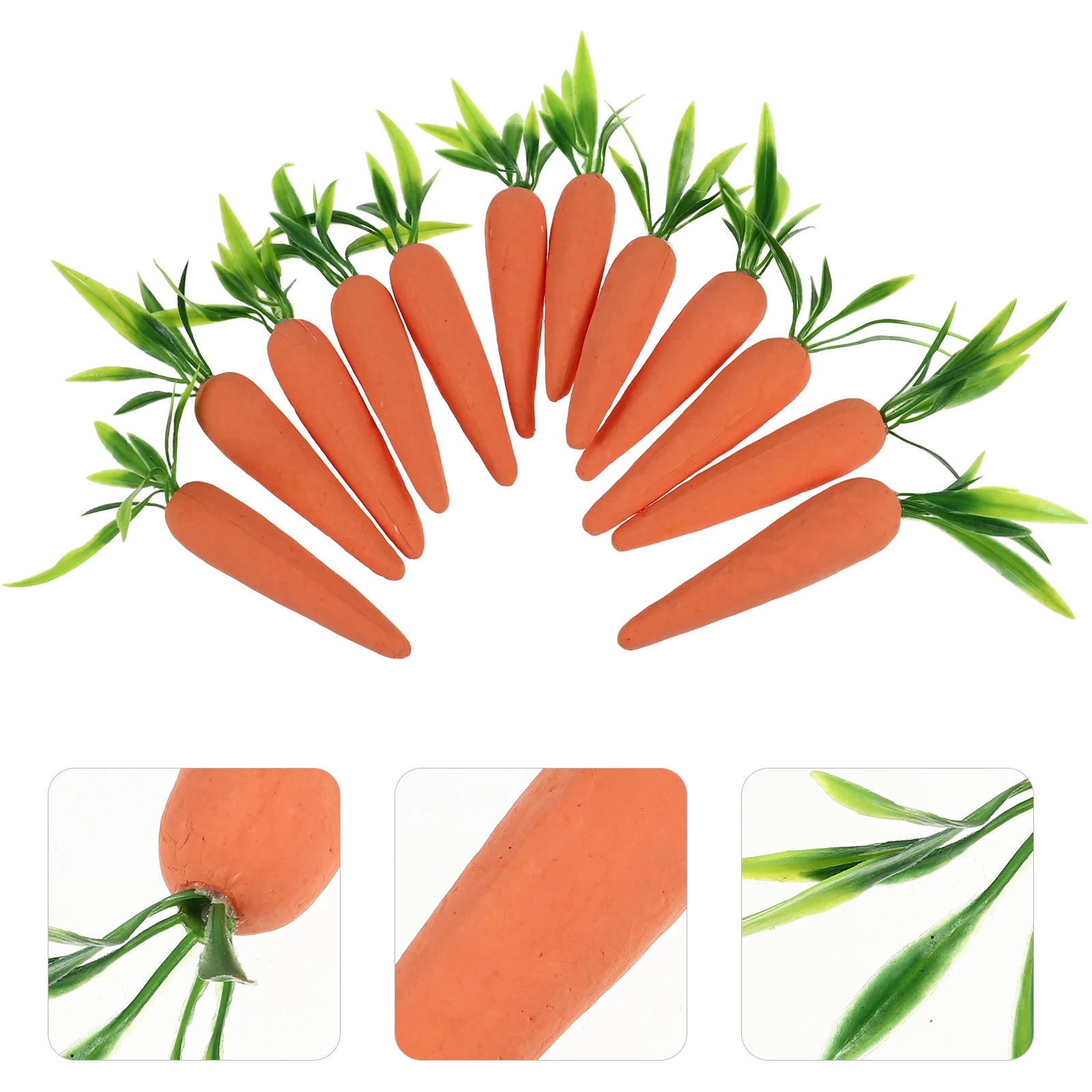 

12 Pcs Carrot Easter Carrots Office Artificial for Crafts Foam Simulation Vegetable