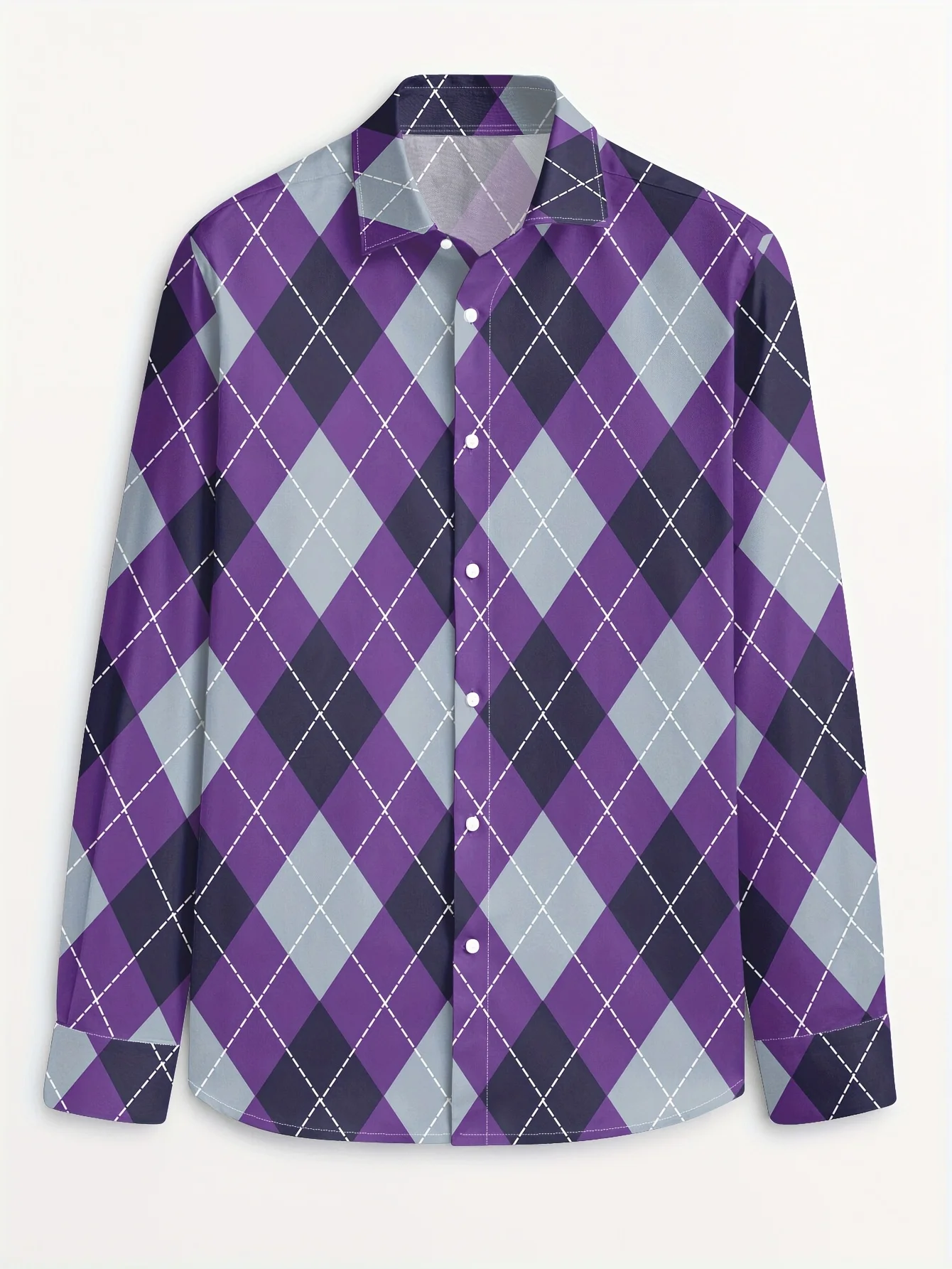 

2025 New Men's Casual Long Sleeve Button Style Regular Fit Retro Shirt Pocket Formal Shirt，