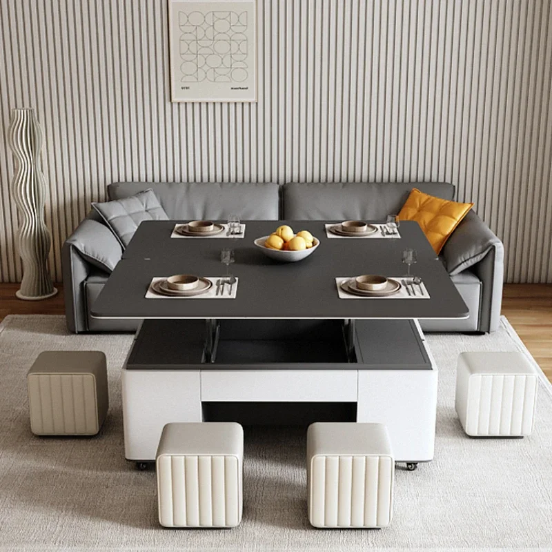 

Modern Lifting Coffee Tables Multi Function Luxury Italian Coffee Table Folding Design Mesa De Centro Elevable Home Furniture