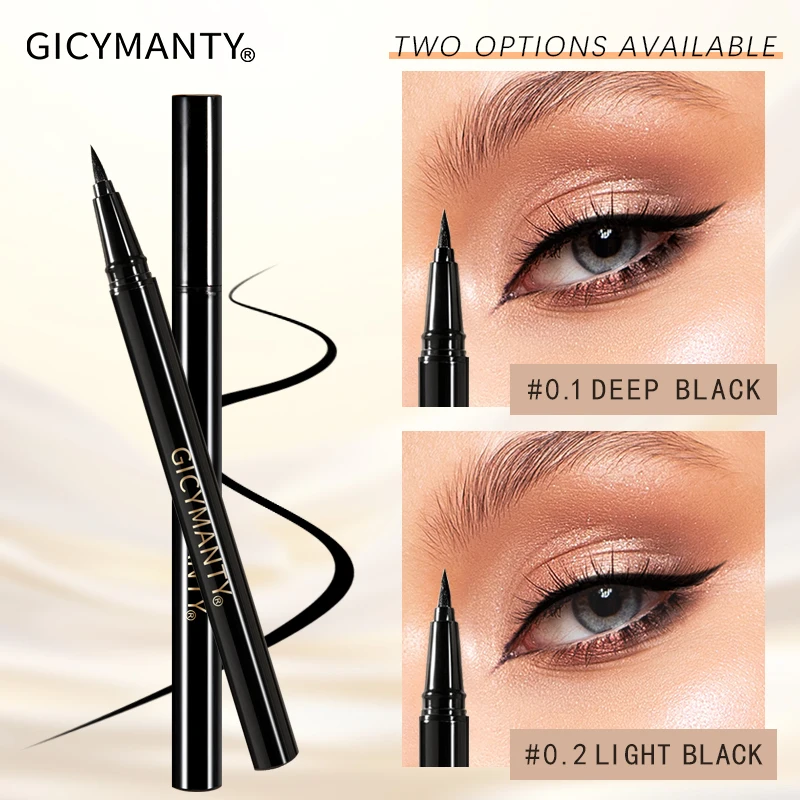 Super thin brush tip draws delicate sharp lines, quick drying and waterproof to prevent smudging all day.