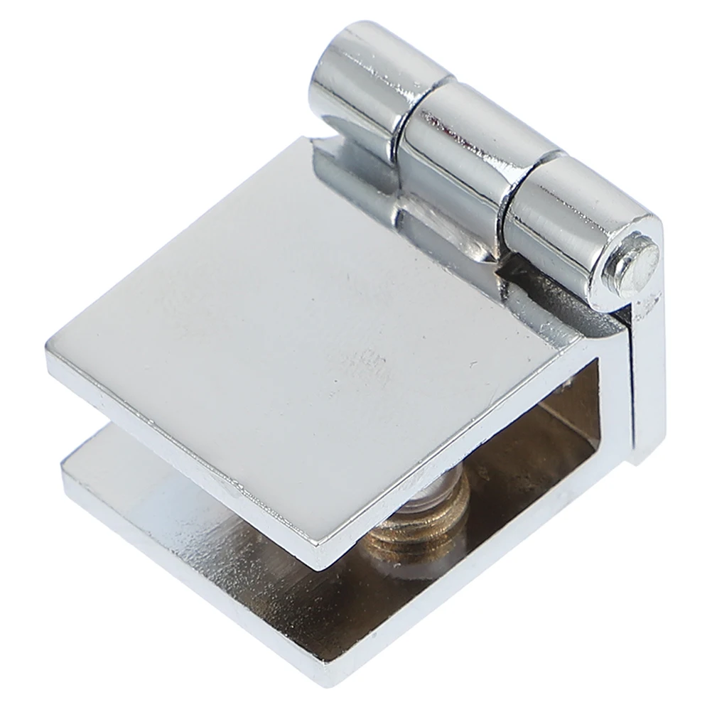 مفصل باب زجاجي بدون إطار من سبائك الزنك لخزانة النبيذ في غرفة الاستحمام بدون تركيب مثقاب باب زجاجي متين للتشغيل السلس #4