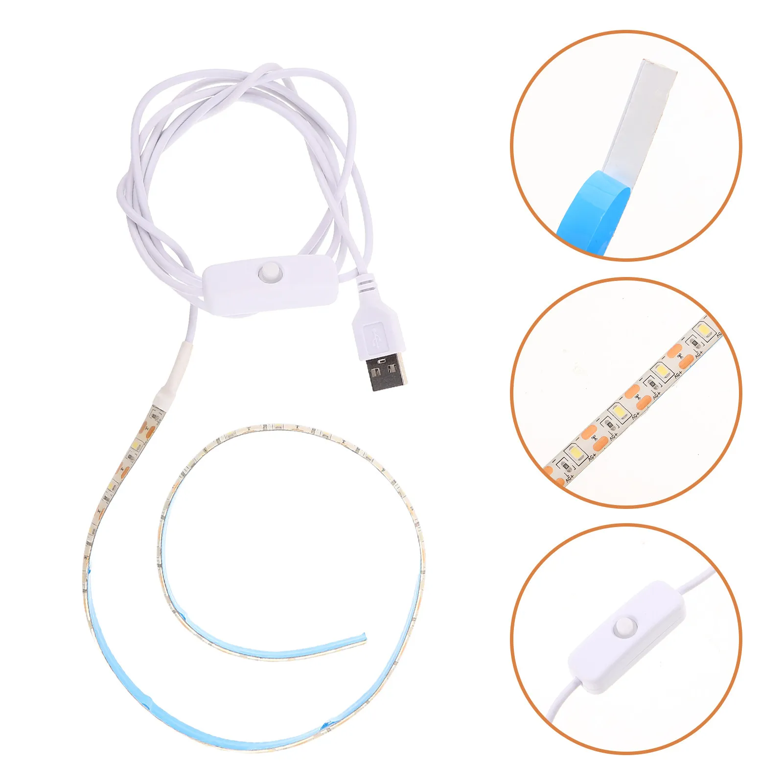 Wind Instrument Leak Detection Light Strip Flexible USB 50Cm Leak Test Lamp for Saxophone Clarinet Flute Oboe Woodwind Repair