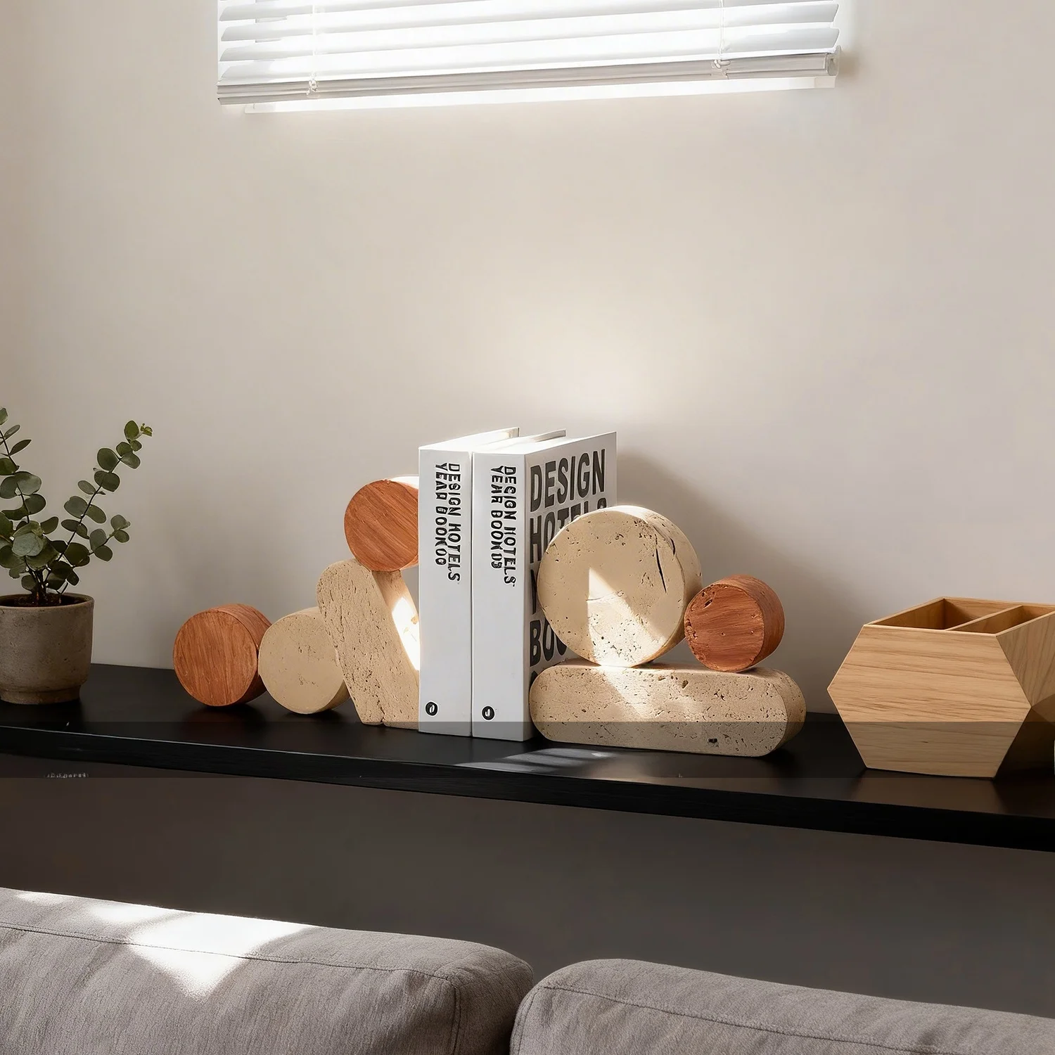 Home Decor Dopamine - مساند كتب من الراتنج على شكل