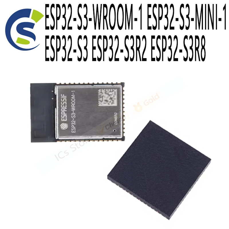 Dual-core WiFi Bluetooth-compatible 5.0 ESP32 Wireless Module ESP32-S3-WROOM-1 ESP32-S3-MINI-1 ESP32-S3 ESP32-S3R2 ESP32-S3R8 