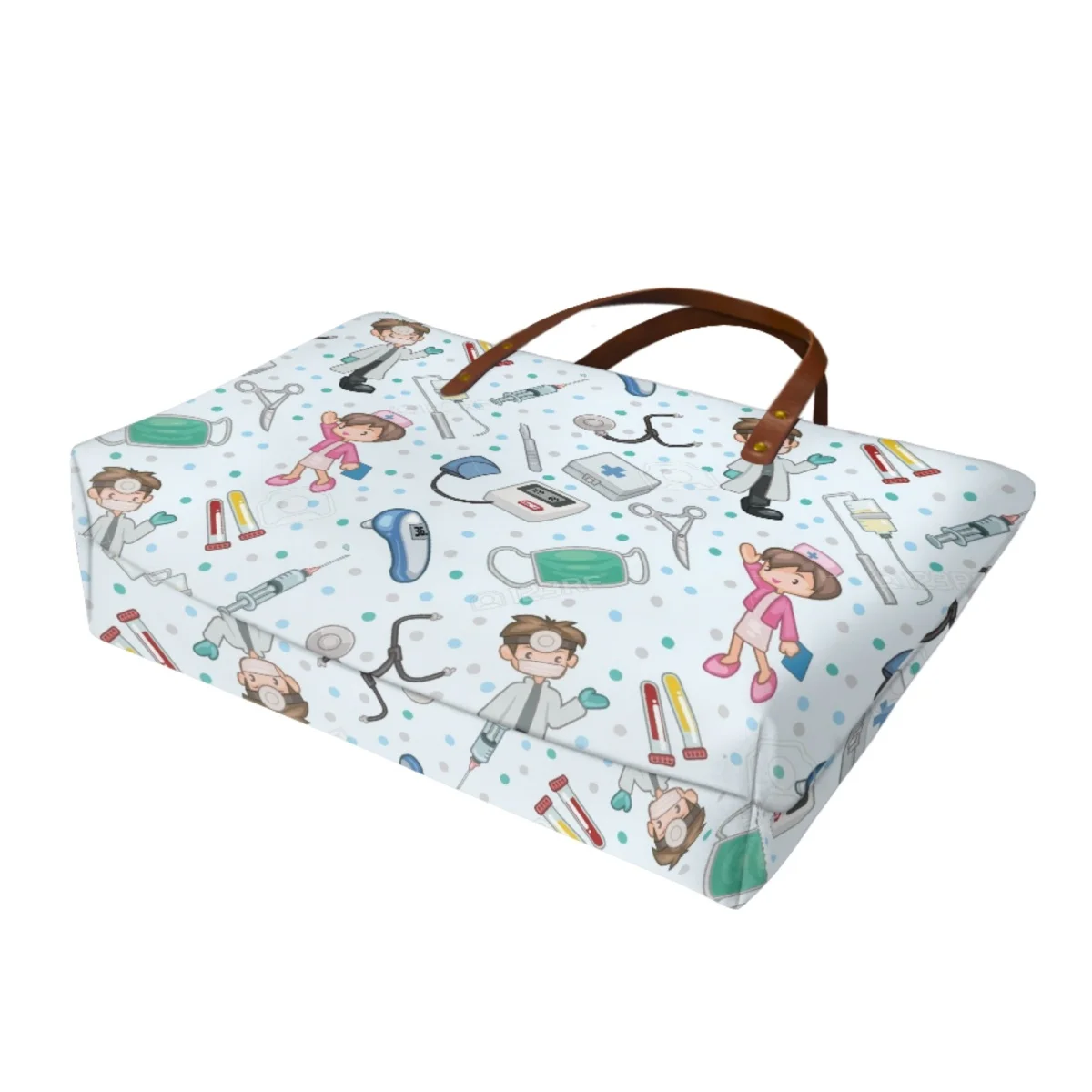 Borsa da infermiera donna specchio per cartoni animati borse da lavoro per ospedale infermieristico Tote Paramedic EMT EMS borse a tracolla da