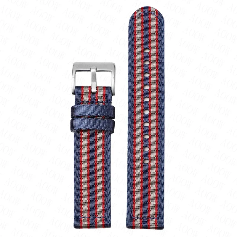 18mm 20mm 22mm 24mm Soft Nylon Strap for Omega Seamaster 007 Men Women Quick Release Canvas Replace Watch Band for Seiko Casio