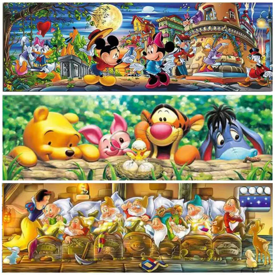 Disney Winnie The Pooh Mickey Mouse Seven Dwarfs Diamond Painting Arrivals Cartoon Art 5D DIY Embroidery Mosaic Home Decor