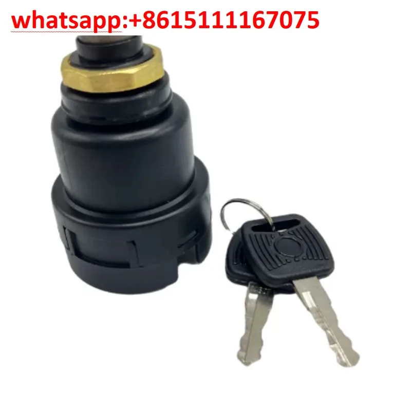Ignition Start Key Switch Fit YUCHAI YC35 YC60 YC85 YC135 YC210 YC230-8 Excavator