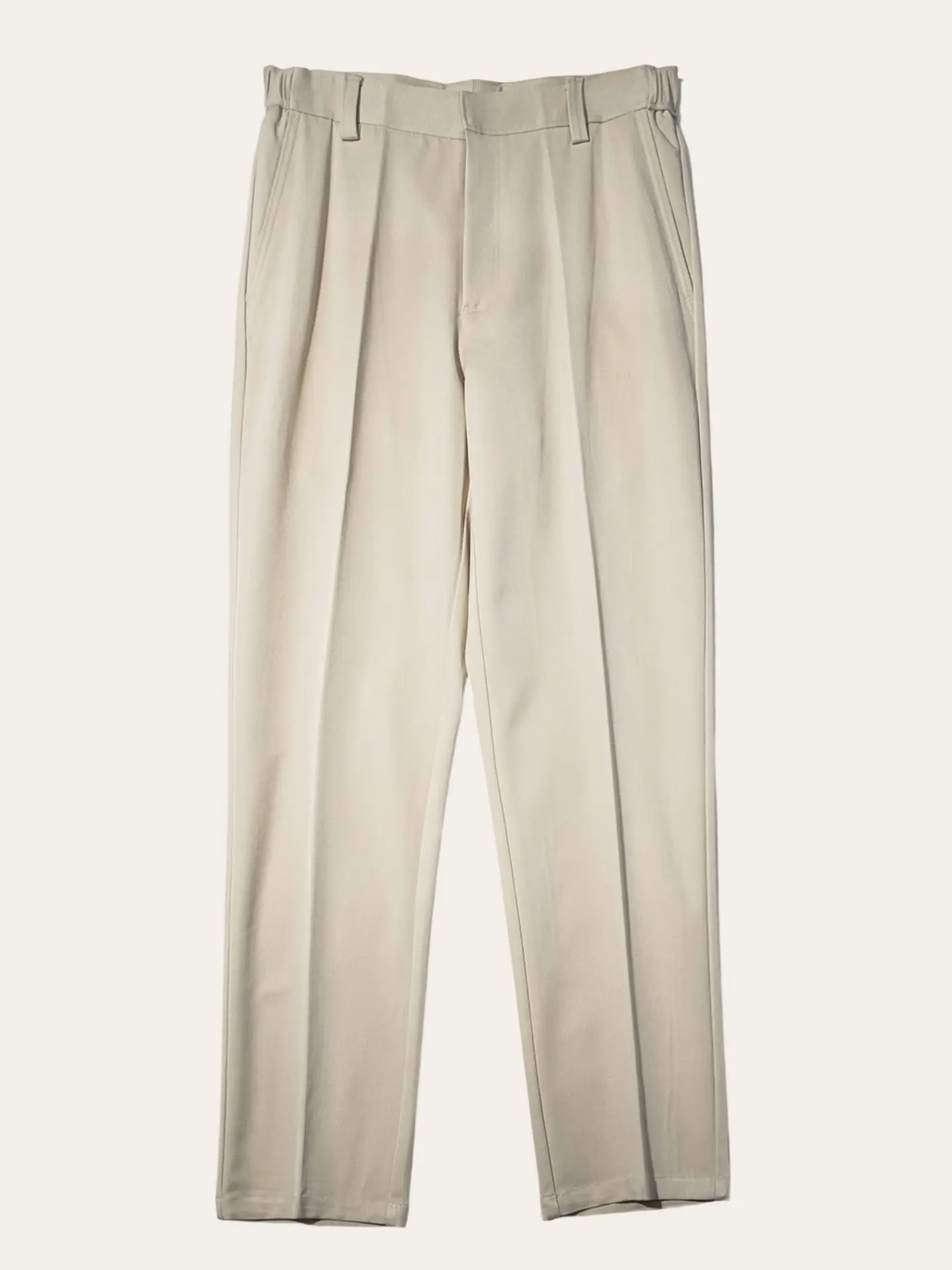 

Мужские повседневные брюки из шелковистой технической ткани, прямые брюки LP Edition, итальянские брюки с эластичной резинкой на талии, весна-осень, высокая талия, застежка-молния