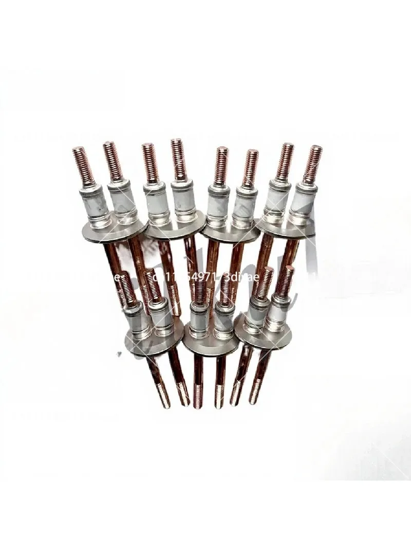 KF40 Electrode Brazing High Voltage Insulating Ceramic Lead Feedthrough for Vacuum Chamber