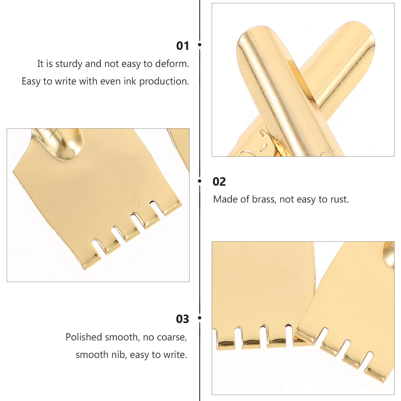 

Fountain Pen Nib 5Pcs Medium Size Universal Replacement Tips for All Series Pens School Writing Accessories Stationery