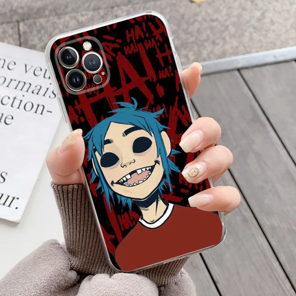 Gorillaz Cartoon Phone Case Silicone Soft for iphone 15 14 13 12 11 Pro Mini XS MAX 8 7 6 Plus X XS XR Cover