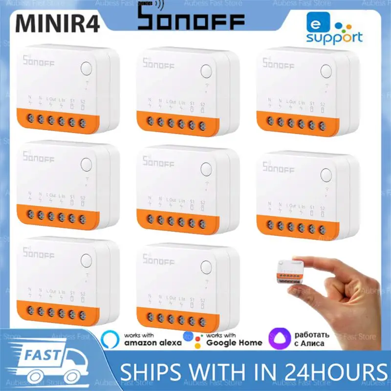 

1-10PCS SONOFF MINI R4 Wifi Switch Mini Extreme Smart Home Module Wi-Fi Relay Voice Remote Control With Alexa Google Home Alice