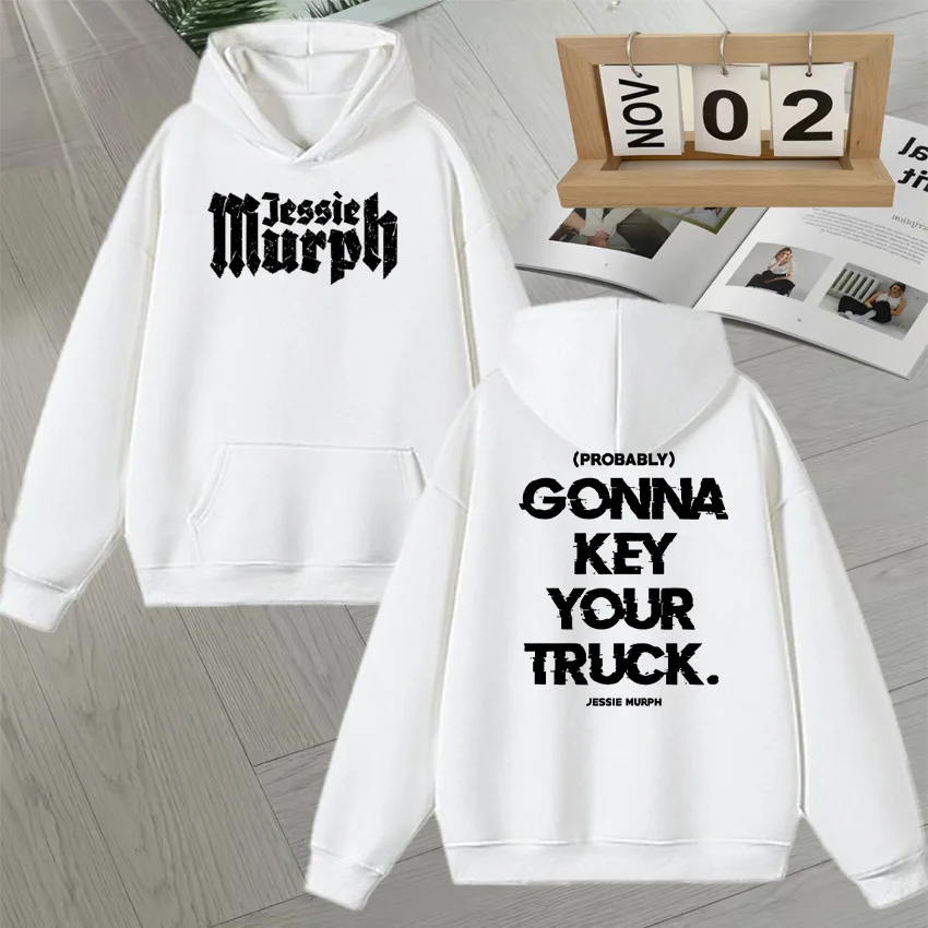 Hot Jessie Murph Double Sided Print Sweatshirt Fleece Autumn Winter Men Women Long sleeve Hoodie Fashion popular Unisex Pullover