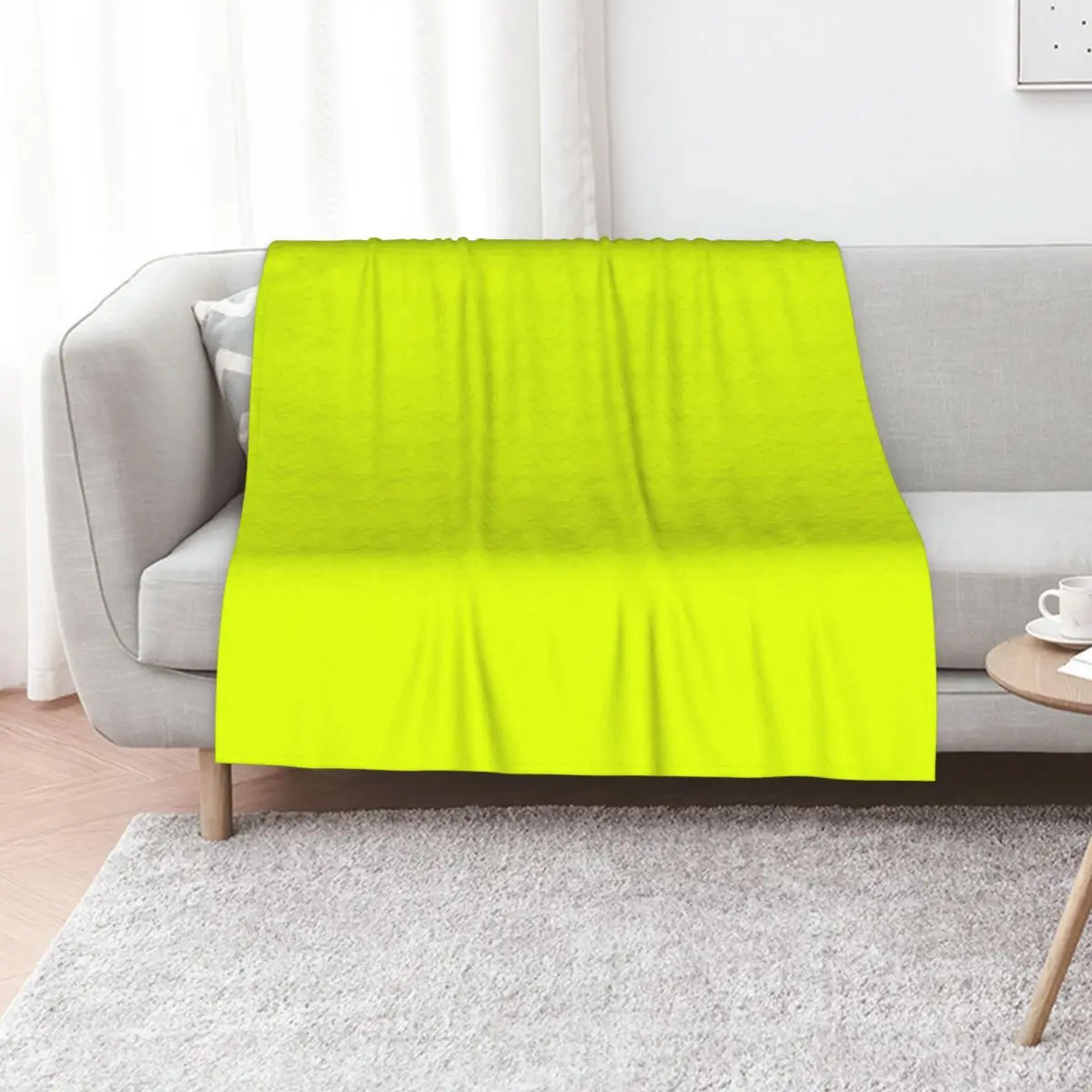 Chartreuse Yellow Solid Color Throw Blanket Large Baby Decorative Throw Quilt Flannel Blankets