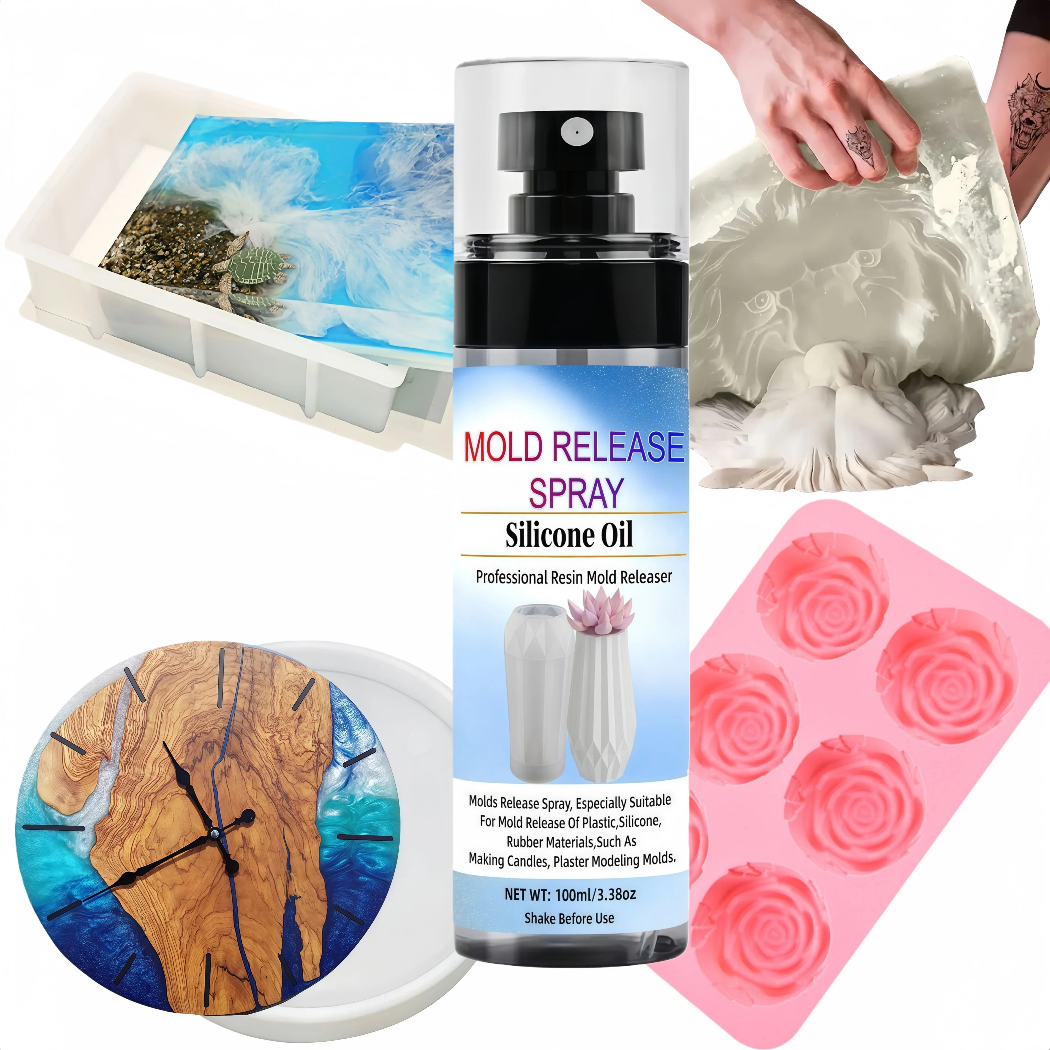 spray-desmoldante-de-silicone--secagem-em-5s-300-usos-260-°-resistente-ao-calor--moldes-de-epoxi-concreto-e-velas--sem-bolhas-sem-residuos