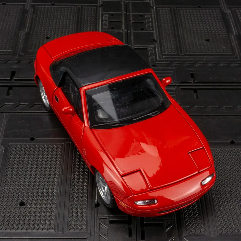 1:32 Mazda MX5 Supercar Alloy Die Cast mainan mobil Model suara dan lampu Tarik Kembali mainan koleksi hadiah ulang tahun