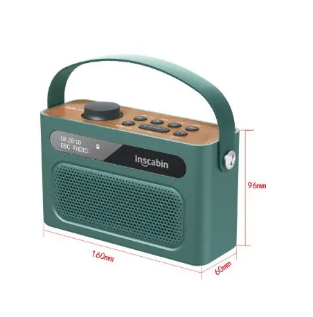 Портативная беспроводная Bluetooth-колонка с часами и дисплеем, цифровое радио, сабвуфер, колонка, колонка