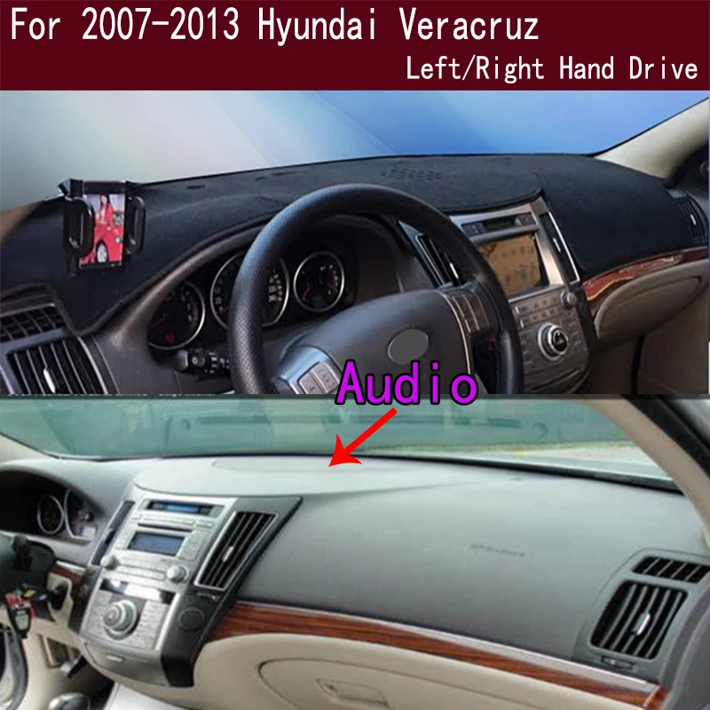 

For Hyundai Veracruz 2007-2013 Dash Mat Dashmat Dashboard Cover Instrument Panel Sunscreen Pad Ornaments